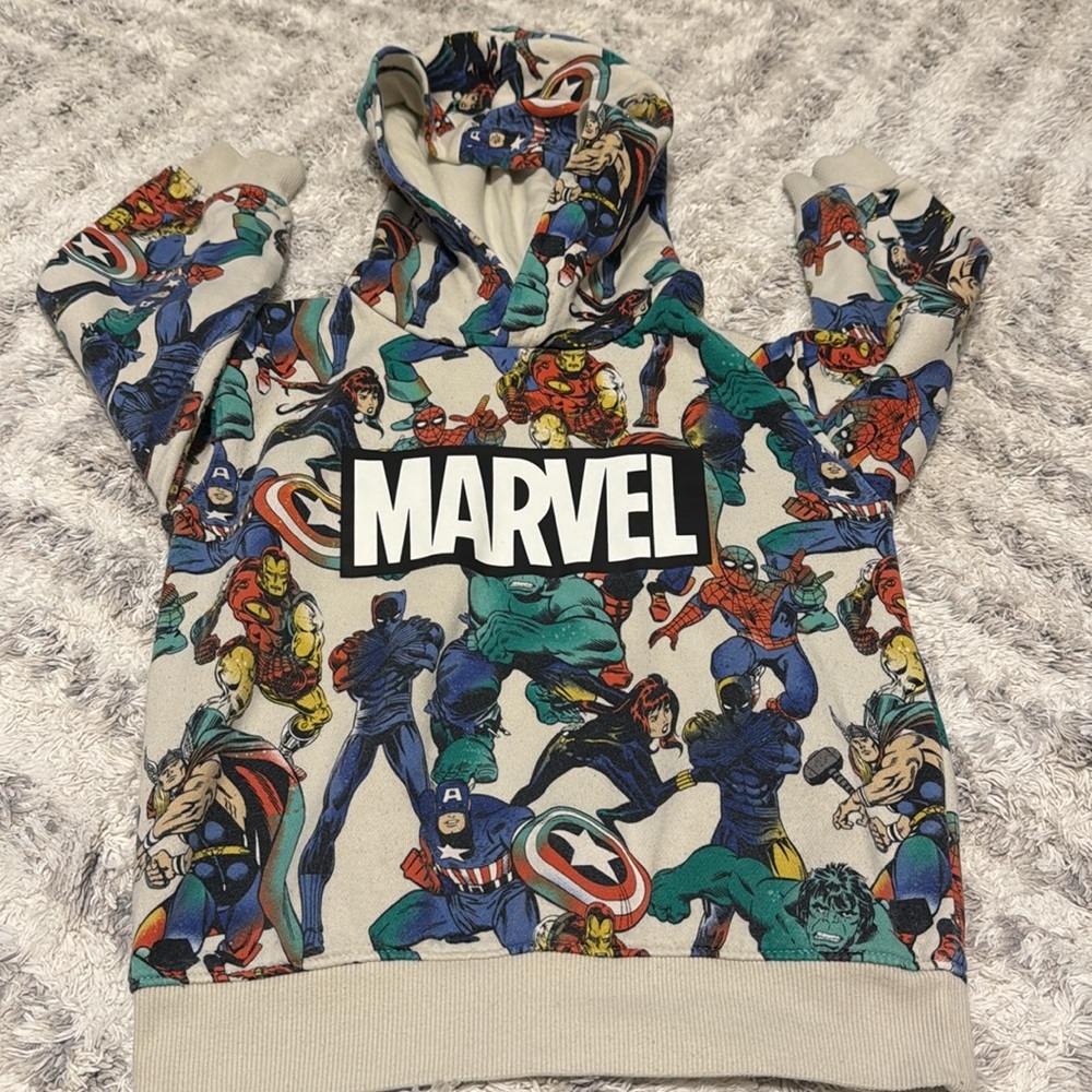 🍄4/5T Marvel Multicolor Superhero Graphic superheros Hoodie
